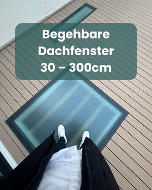 Ulraglas Individuelle Größe Gerahmtes begehbares Glas, Dachfenster Nach Maß