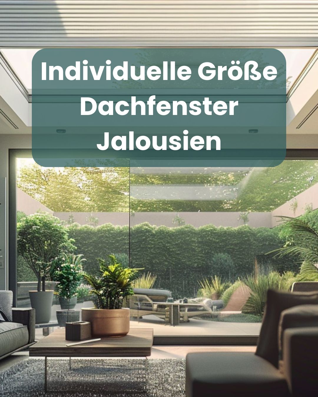 Ultraglas Dachfenster Nach Maß Jalousien in Sondergröße