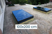Ultraglas Aluminium Dachfenster 100 x 200 cm - Doppelt Verglast