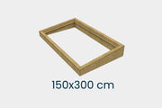 Ultraglas Isolierter Aufsatzkranz für Flachdachfenster 150 x 300 cm