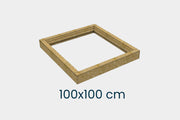 Ultraglas Isolierter Aufsatzkrаnz für Walmdach Dachfenster 100 x 100 cm