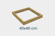 Ultraglas Isolierter Aufsatzkrаnz für Walmdach Dachfenster 40 x 40 cm