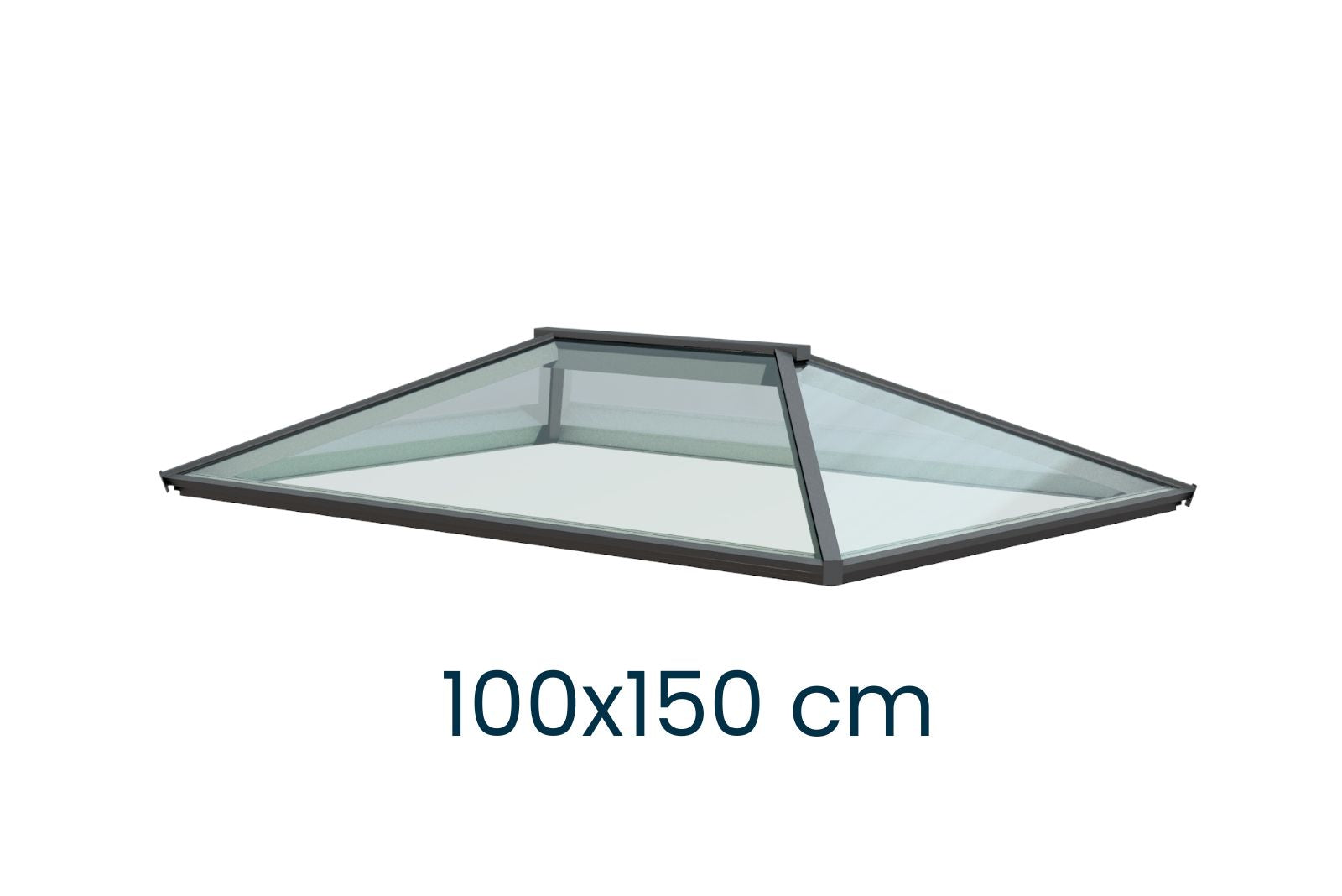 Ultraglas Moderne Lichtkuppel Flachdach 100 x 150cm