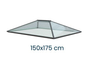 Ultraglas Moderne Lichtkuppel Flachdach 150 x 175cm