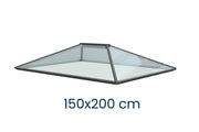 Ultraglas Moderne Lichtkuppel Flachdach 150 x 200cm