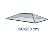 Ultraglas Moderne Lichtkuppel Flachdach 150 x 250cm