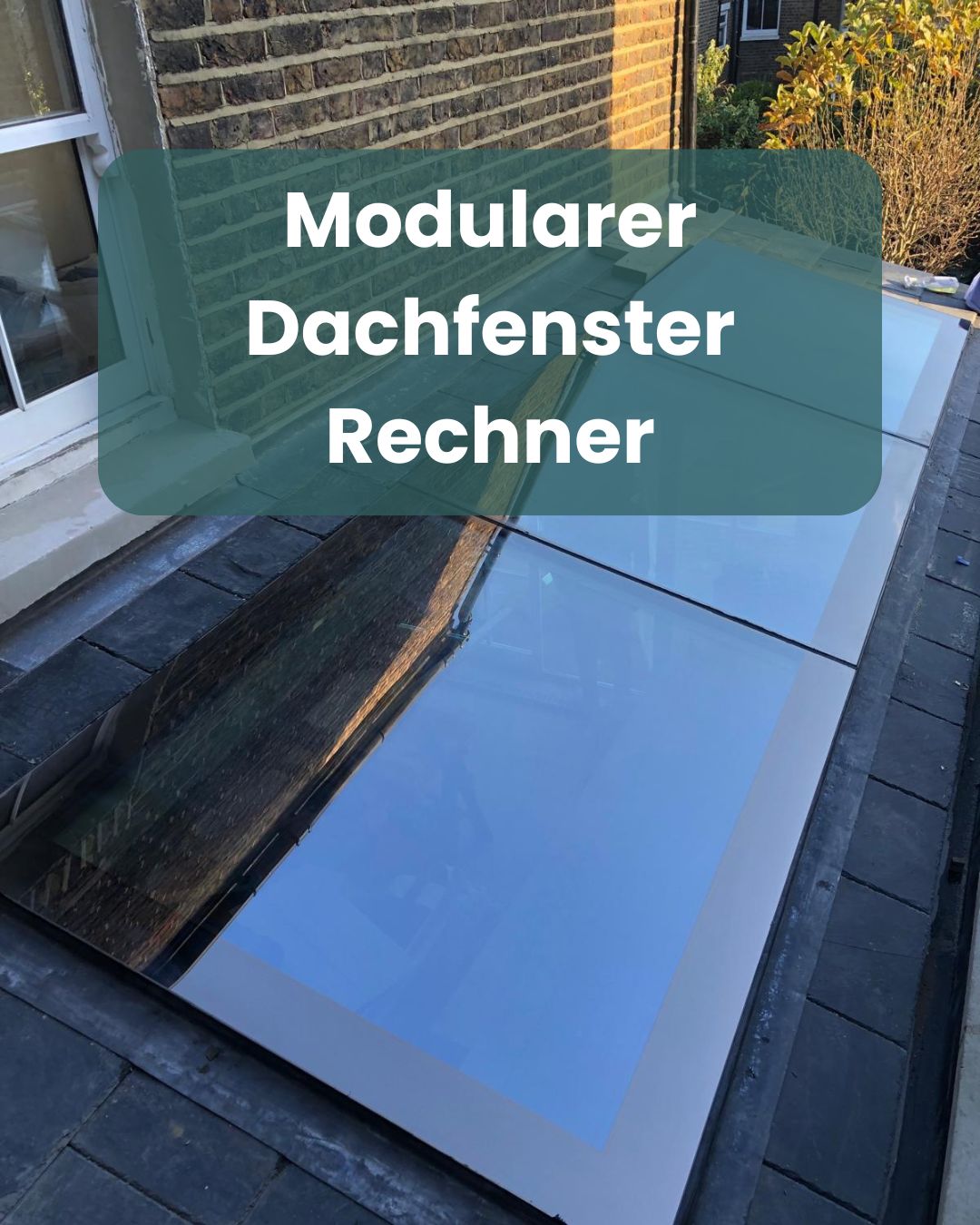 Ultraglas Modularer Dachfenster Nach Maß in Sondergröße