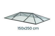 Ultraglas Reguläre Lichtkuppel Flachdach 150 x 250cm