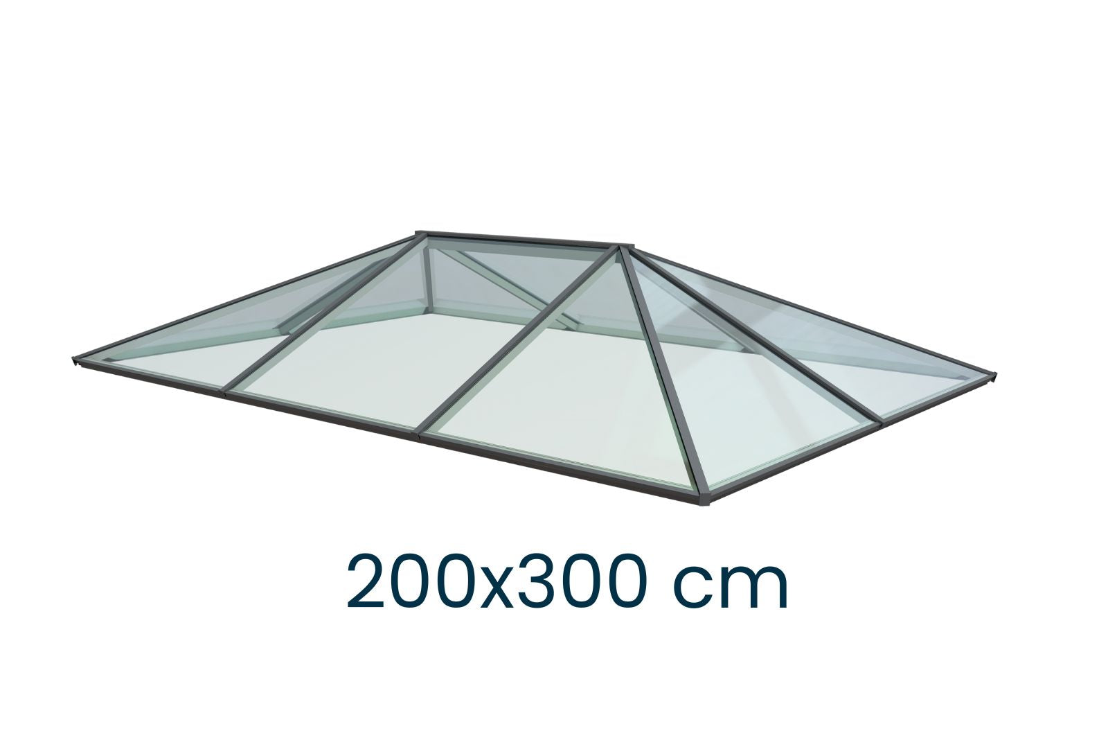 Ultraglas Reguläre Lichtkuppel Flachdach 200 x 300cm