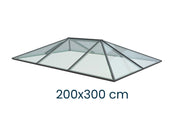 Ultraglas Reguläre Lichtkuppel Flachdach 200 x 300cm