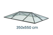 Ultraglas Reguläre Lichtkuppel Flachdach 350 x 550cm